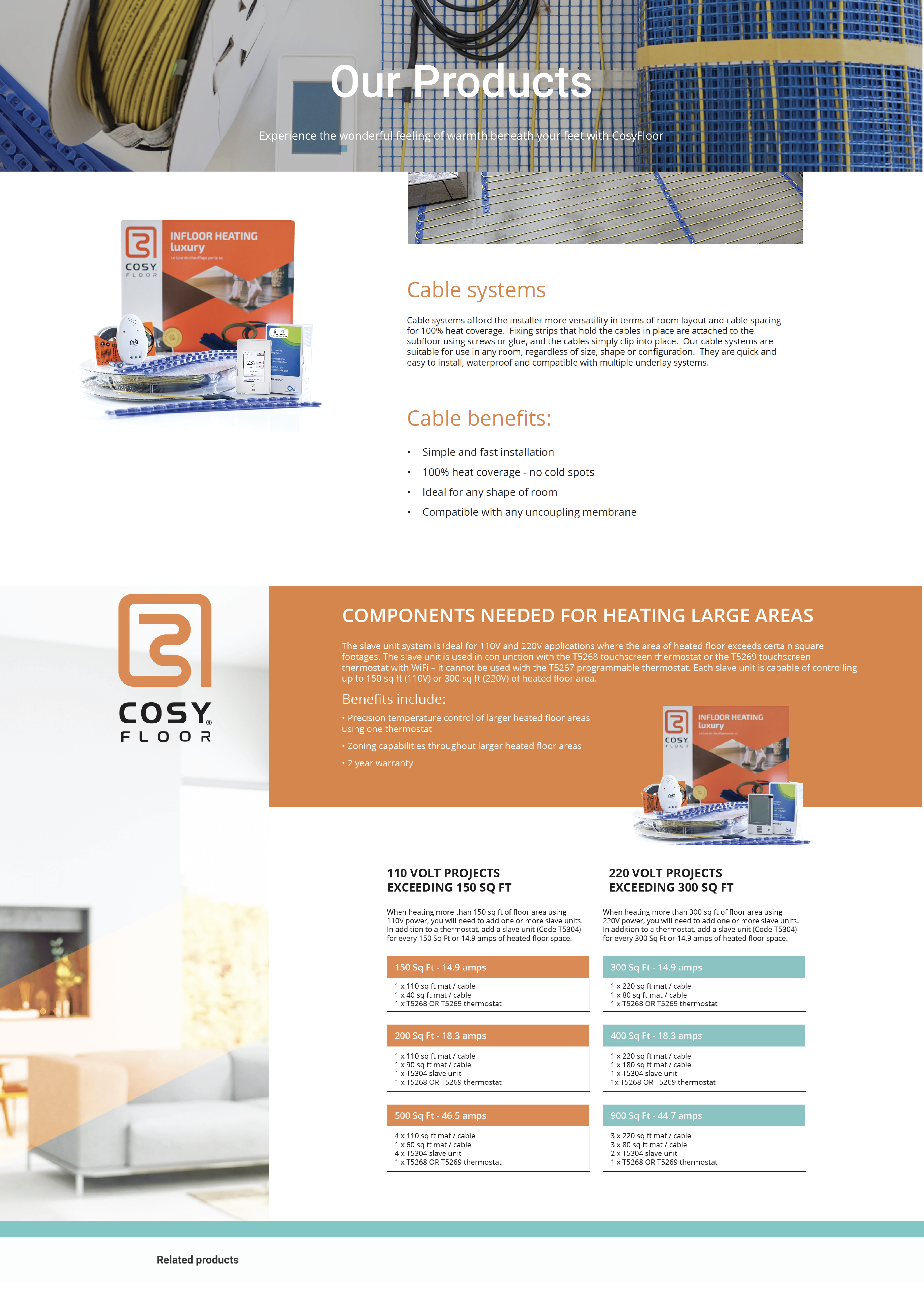1 Cable system prodcut info page