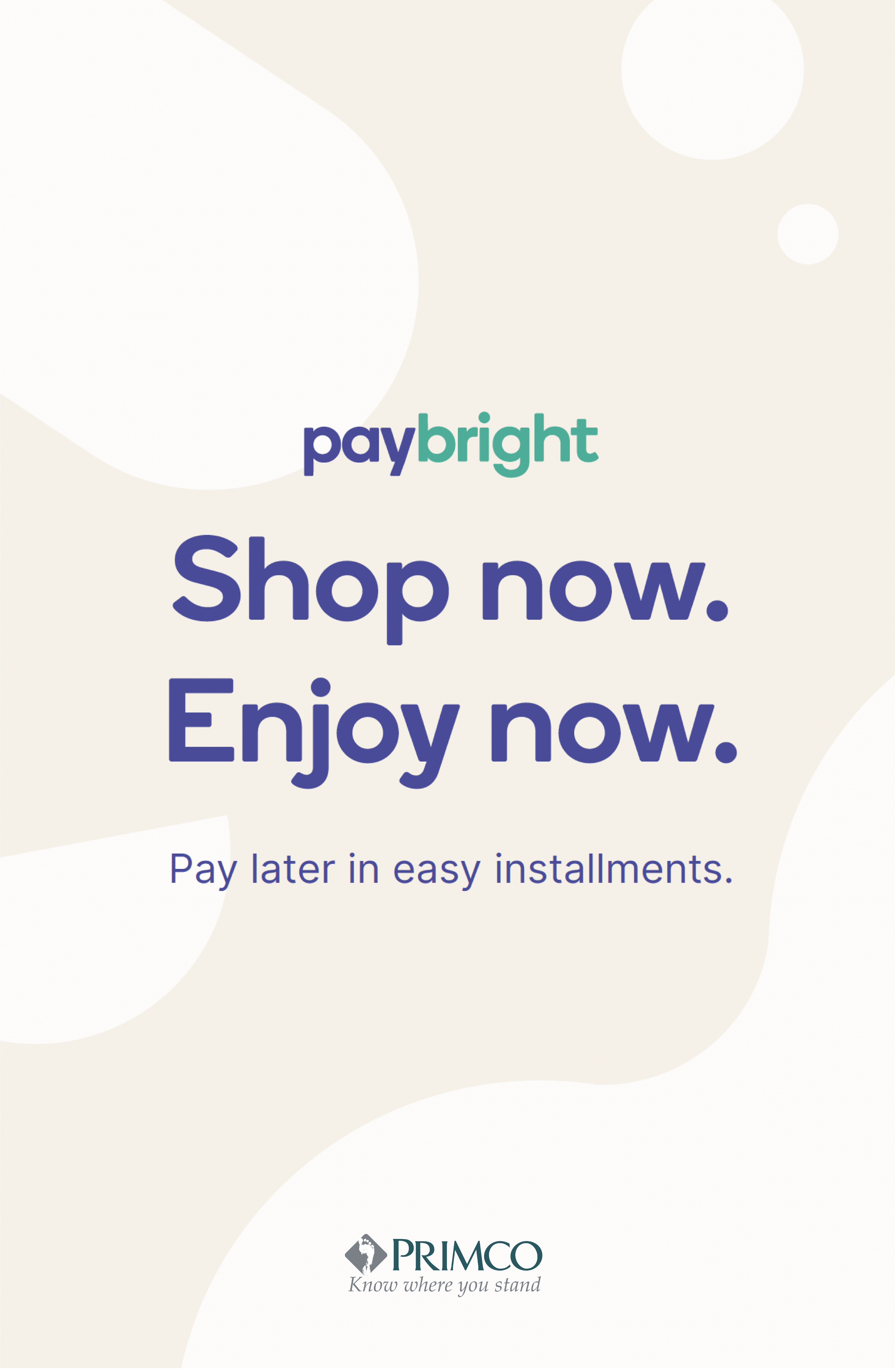 Instore PayBright Poster Primco
